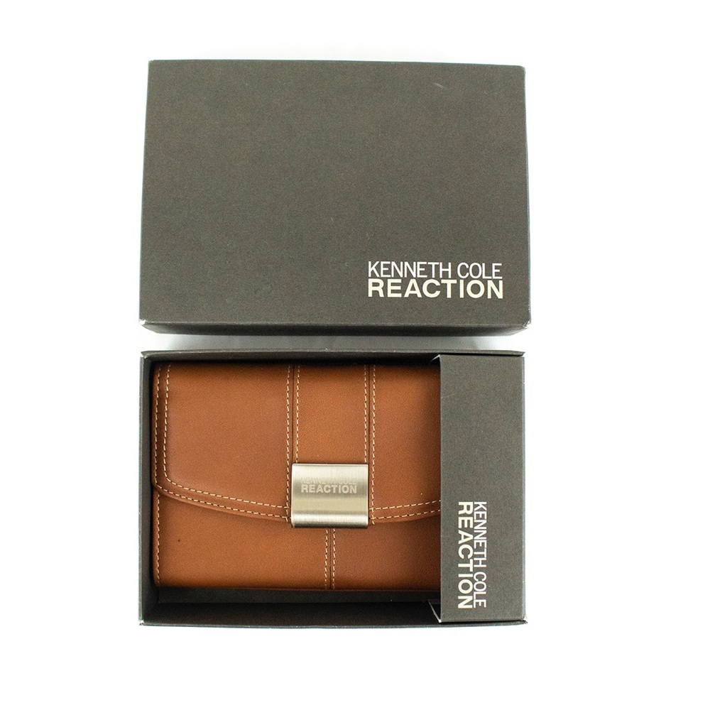 Kenneth Cole Reaction Brown Leather Wallet